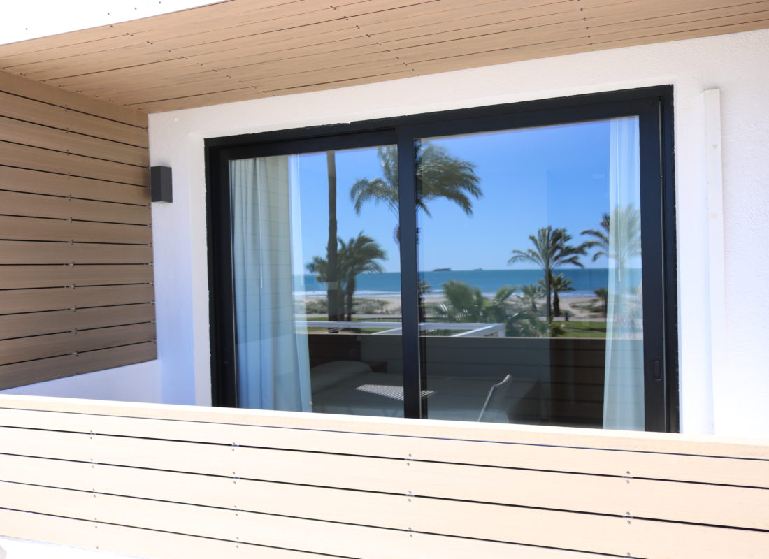 Reflejo paisaje habitación